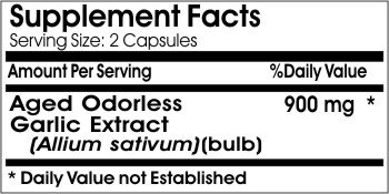 Cápsulas extracto ajo sin olor Naturetition suplementos