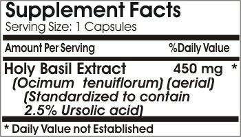 Version 1.0.0 Suplemento de albahaca santa sin aditivos Naturetition 100 cápsulas