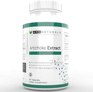 Cápsulas extracto alcachofa AMG Naturals alta pureza salud digestiva