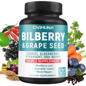 Cápsulas de extracto de arándano CIVIMUNA en frasco