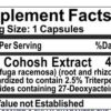 Cápsulas extracto cohosh negro 40mg sin aditivos Naturetition