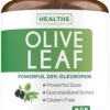 Cápsulas de extracto de hoja de olivo Healths Harmony botella