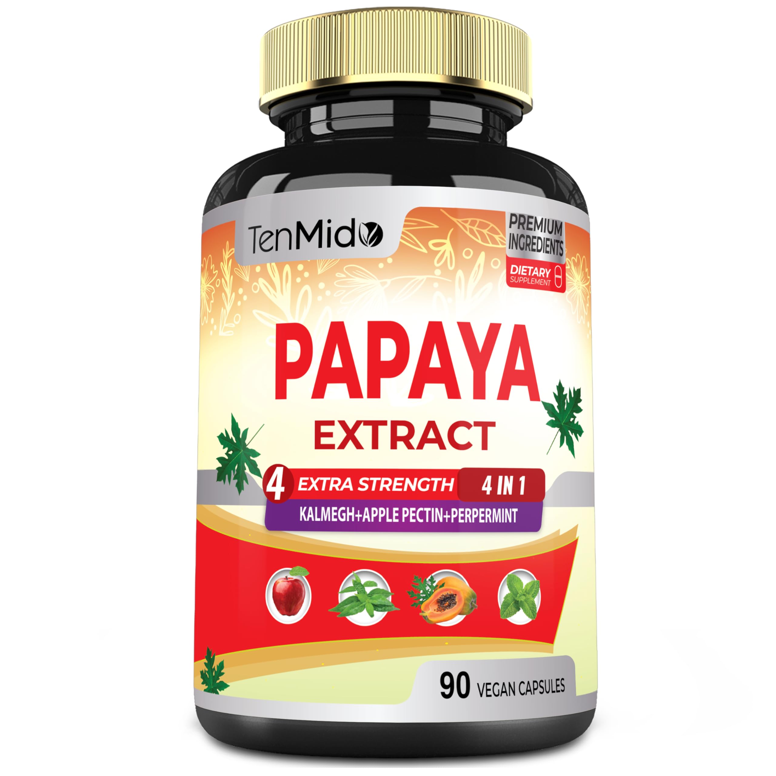 Tenmido Papaya Extract Kalmegh Pectin Mint