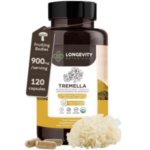 Version 1.0.0 Cápsulas extracto hongo Tremella Longevity Botanicals envase