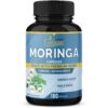 Cápsulas de extracto de moringa orgánica Cadane frasco frontal