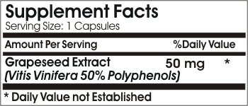 Version 1.0.0 PureControl Supplements extracto semilla de uva botella frontal