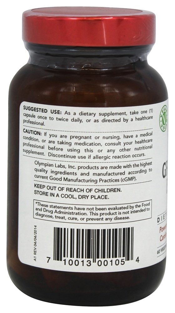 Version 1.0.0 Cápsulas de extracto de semilla de uva antioxidante de Olympian Labs