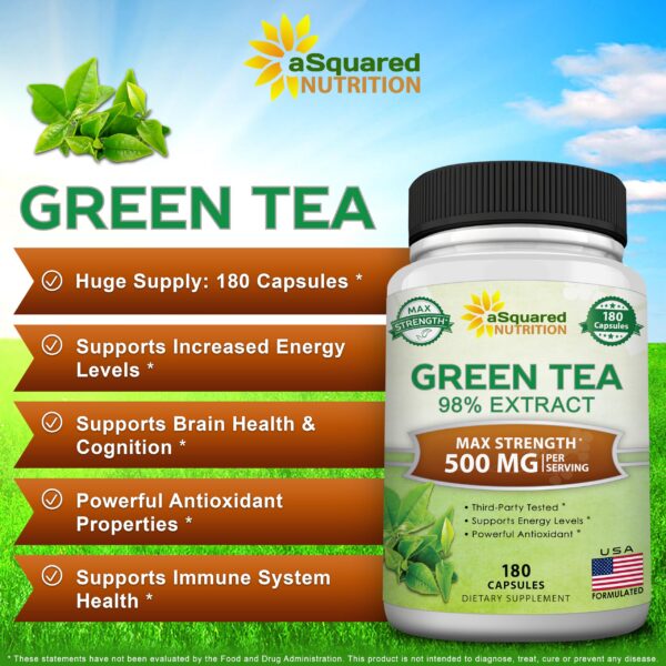 Cápsulas extracto de té verde con EGCG alto para antioxidantes y energía