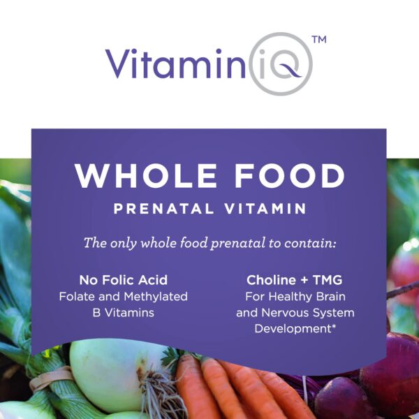Cápsulas fáciles de tragar vitaminas prenatales VitaminIQ