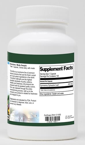 Cápsulas fáciles de tragar Gymnema Sylvestre 450 mg