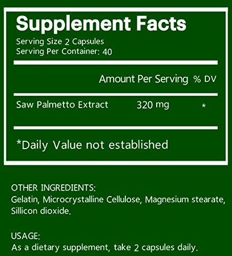 Cápsulas fáciles de tragar Saw Palmetto para cuidado prostático