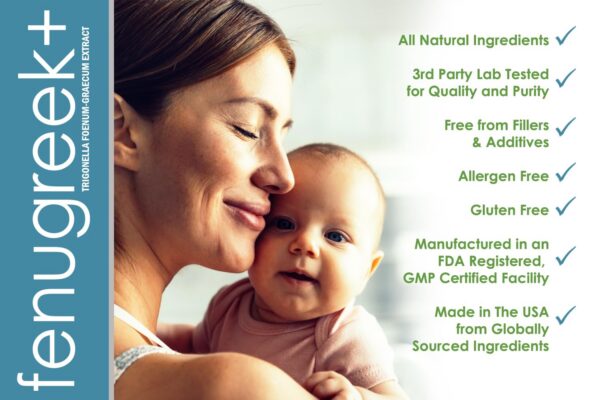 Cápsulas de fenogreco VH Nutrition para madres lactantes