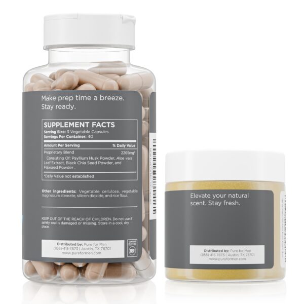 Version 1.0.0 Cápsulas de fibra Pure for Men para salud intestinal