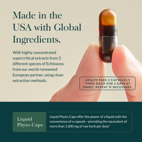 Foto de cápsulas fitocápsulas veganas Gaia Herbs Quick Defense