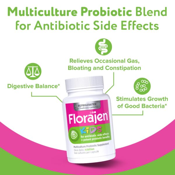Florajen probiótico para niños refrigerado 30 unidades