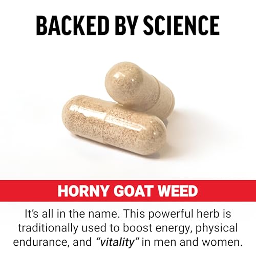 Cápsulas Force Factor Horny Goat Weed 750mg 60 unidades