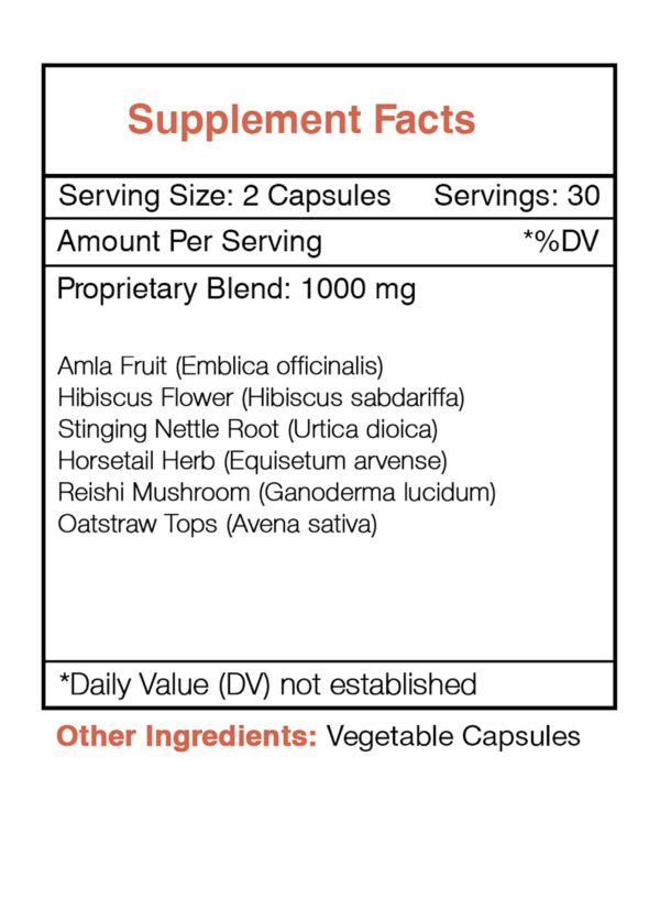 Cápsulas para fortalecimiento capilar Secrets of the Tribe 60 unidades