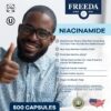 Cápsulas Freeda vitamina B3 sin enrojecimiento para salud