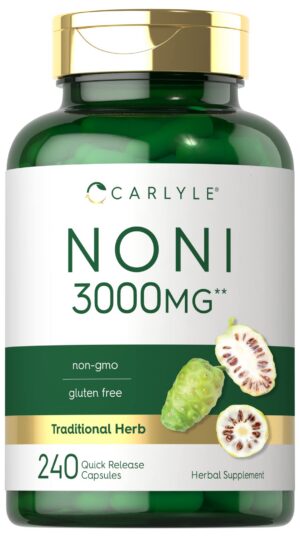 Cápsulas fruta de noni Carlyle 3000mg 240 unidades