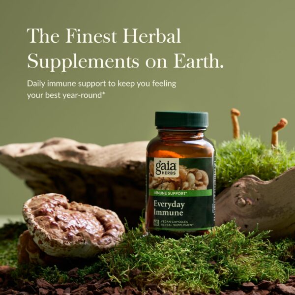 Cápsulas Gaia Herbs Everyday Immune apoyo salud inmunológica diaria