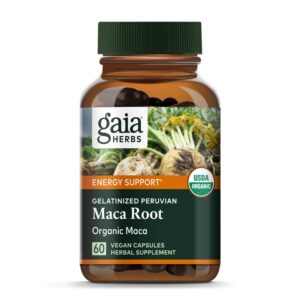 Cápsulas Gaia Herbs raíz de maca orgánica 60 unidades
