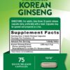Cápsulas de ginseng coreano Nature's Truth etiquetado frontal