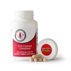 Envase de cápsulas de ginseng Panax rojo coreano Dairyland 150ct