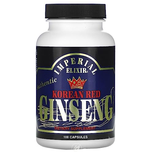 Cápsulas de ginseng rojo coreano Imperial Elixir 300 mg