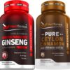 Cápsulas de ginseng rojo coreano Panax para energía y salud
