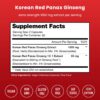 Cápsulas ginseng rojo panax coreano NutraChamps frasco