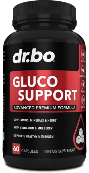 Version 1.0.0 Cápsulas Gluco Support para metabolismo saludable Dr. Bo