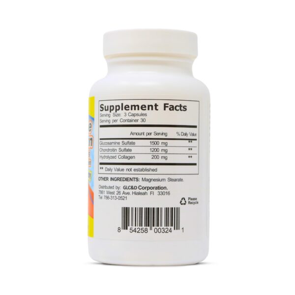 Cápsulas glucosamina condroitina colágeno ARYMAR naranja