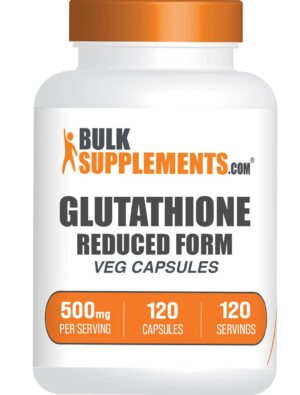 Cápsulas de Glutatión Reducido 500mg BulkSupplements