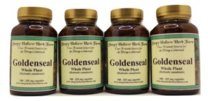 Cápsulas Goldenseal planta completa paquete de 4