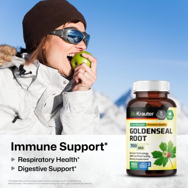 Version 1.0.0 Suplemento goldenseal root polvo natural salud pulmonar BIO KRAUTER