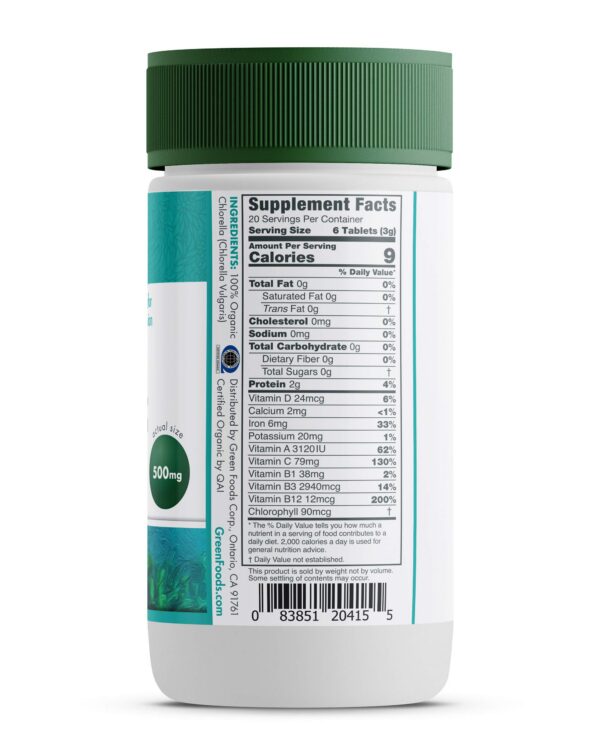 Version 1.0.0 Cápsulas Green Foods chlorella para detox