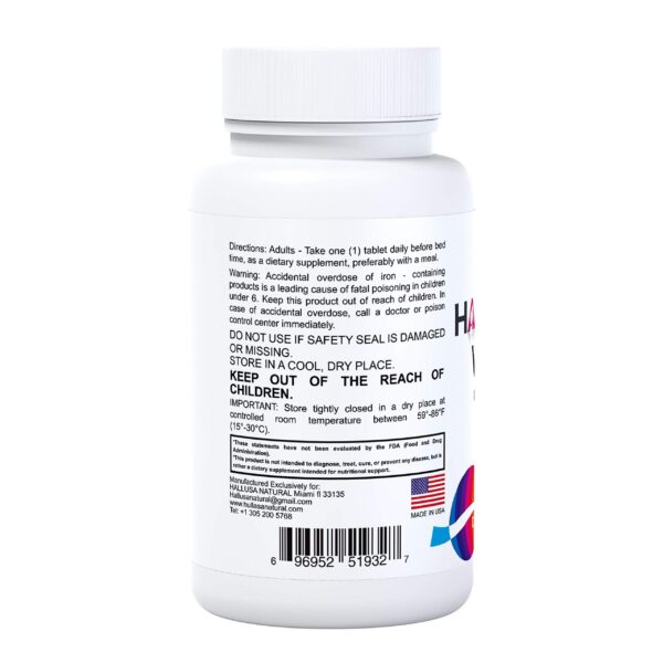 Cápsulas Hallusa Natural multivitaminas para cabello y uñas