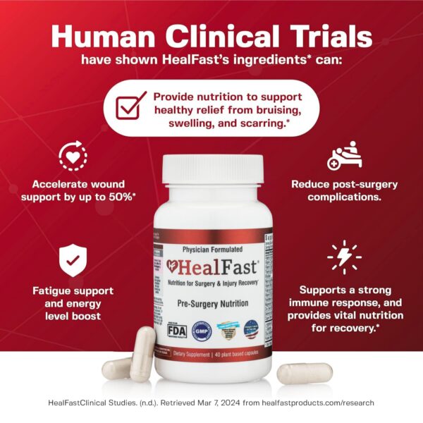 Version 1.0.0 Cápsulas HealFast para recuperación postoperatoria