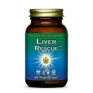 Cápsulas HealthForce Liver Rescue limpieza natural hígado