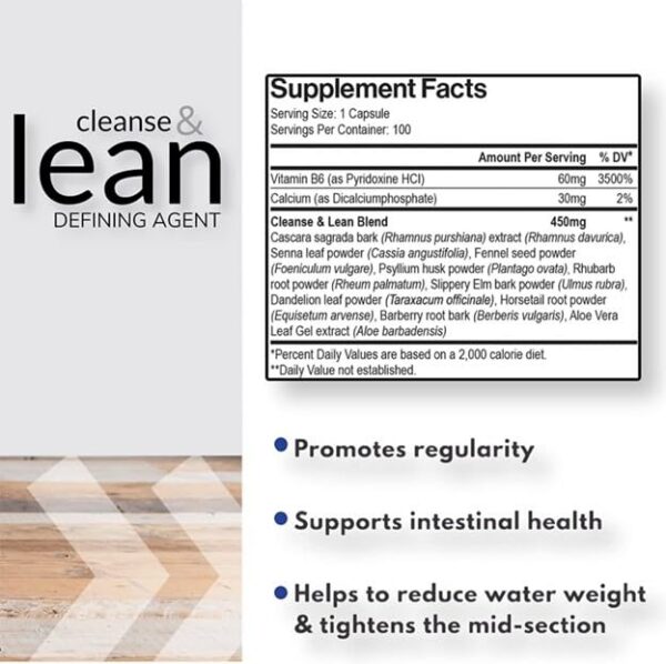 Cápsulas Herbal Cleanse para salud gut y colon