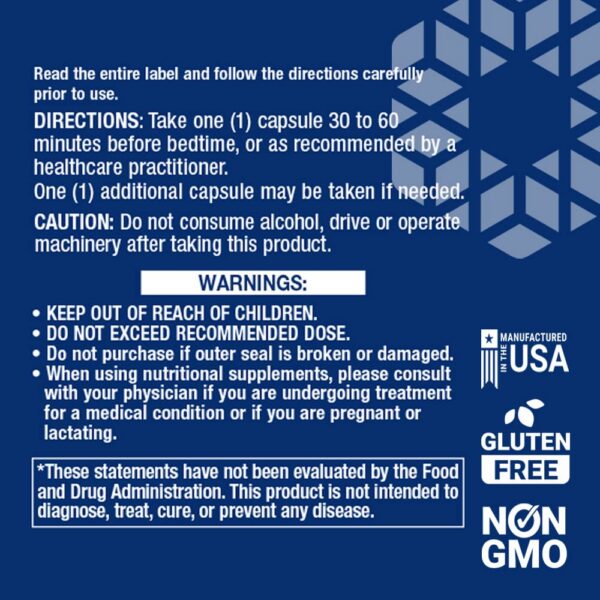 Cápsulas Herbal Sleep PM para sueño saludable Life Extension