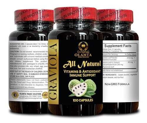 Version 1.0.0 Extracto de hoja de graviola en cápsulas para salud inmunológica