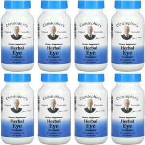 Capsulas herbales para ojos Dr. Christopher paquete de 8