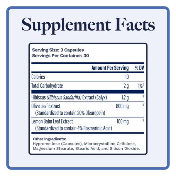 Cápsulas herbales para presión arterial Utzy Naturals Hiburil