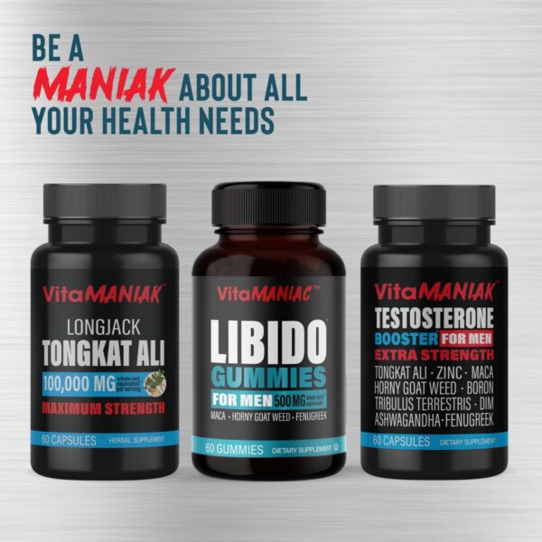 Version 1.0.0 Cápsulas herbales Tongkat Ali alta potencia VitaMANIAK