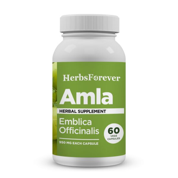 Cápsulas Herbsforever Amla vitamina c antioxidantes