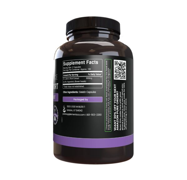 Cápsulas de Hierba de San Juan sin rellenos ni magnesio