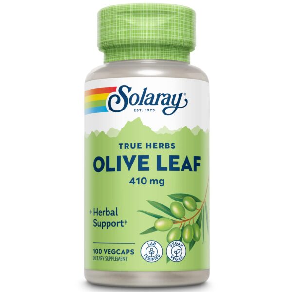 Cápsulas hoja de olivo 410 mg 100 unidades Solaray
