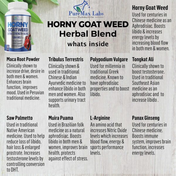 Cápsulas Horny Goat Weed fórmula extra fuerza 90 unidades