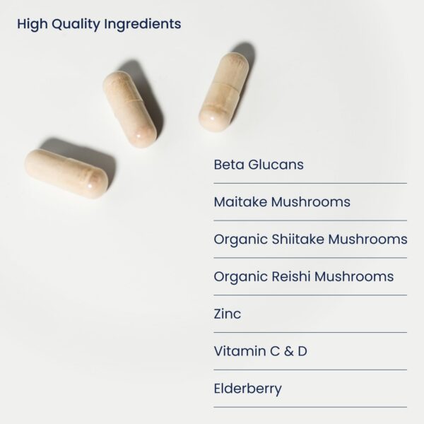 Cápsulas de Immune Health Plus en primer plano